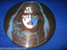vintage 1977 Kiss Ace Frehley solo PICTURE DISC LP record autographed