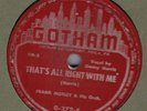 50S EAST COAST JUMP BLUES FRANK MOTLEY/ JIMMIE CRANE GOTHAM 272  LISTEN