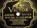 JOHNNY MARVIN Tip Toe Through The Tulips VICTOR SCROLL 78-22113 LARGE LABEL NM-