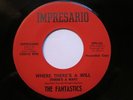 The Fantastics 45 rpm Impresario Record Where There's A Will Rare Northern Soul