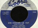 Harold Burrage & Willie Dixon 45 She Knocks Me Out/A Heart NM- COBRA 1958 HEAR