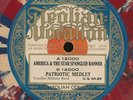 pc78-Patriotic-Aeolian Vocalion 12000-Vocalion Military Band-Multicolor wax-RARE