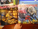 VINTAGE IRON MAIDEN PIECE OF MIND & THE NUMBER OF BEAST LP VINYL RECORDS
