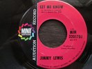 JIMMY LEWIS Let Me Know Minit Promo Soul 45 HEAR