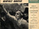 Serge REGGIANI, Catherine SAUVAGE, B. BRECHT Images de French LP DGG 43907