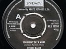 YVONNE BAKER - You Didn't Say A Word c/w BOBBY PARIS - Night Owl. UK London