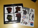 GORILLAZ DEMON DAYS 2 LP VINYL RARE w PROMO STICKER DAMON ALBARN DANGER MOUSE