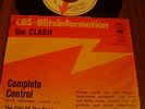 CLASH - COMPLETE CONTROL - GERMAN BLITZ PROMO - 1977 - RARE