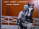 HANK SNOW JUST KEEP A-MOVIN' (2d ALBUM) RARE ORIG 1956 RCA 1S/1S MONO LP DG MINT