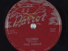 Hear Doo-Wop R&B 78RPM FIVE THRILLS Gloria/Wee Wee Baby PARROT 800