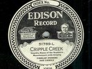 (EDISON) FIDDLIN' POWERS - CRIPPLE CREEK -78 RPM