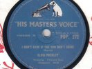 ELVIS PRESLEY - I Don't Care If The Sun Don't Shine / Blue Moon 78 rpm disc A++