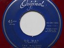 RARE Doo Wop 45 THE MAJORS Go Way / Big Eyes RED VINYL hear