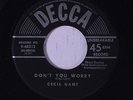 CECIL GANT: Little Baby / Don't You Worry 45 rare Blues & R&B