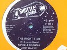 THE RIGHT TIME - NEVILLE BROWN - ROOTS REGGAE - ??