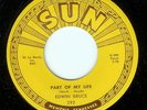 EDWIN BRUCE - PART OF MY LIFE / SWEET WOMAN - SUN 45RPM (1958)