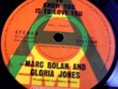 MARK BOLAN/GLORIA JONES T-REX AUSTRALIAN PROMO ONLY 45 FROM 1977 UNPLAYED