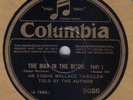 EDGAR WALLACE - The Man In The Ditch 78 rpm disc (A+++, RARE THRILLER)