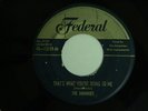 THE DOMINOES That's What You're Doing To Me FEDERAL  hear soundclip 50s R&B
