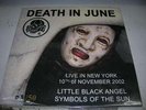 DEATH IN JUNE / SOL INVICTUS   live in new york 2002  7'  clear vinyl