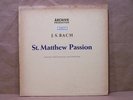 Karl Richter Bach Passion of St. Matthew Archiv Demo Box red stereo LPs NM