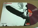 LED ZEPPELIN - LED ZEPPELIN RARE PURPLE MARBLE VINYL LP - SPAIN IMPORT
