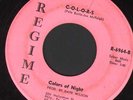 RARE PRIVATE PRESS GARAGE PSYCH 45 COLORS OF NIGHT ON REGIME PHILADELPHIA PA
