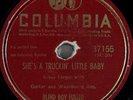 Hear Blues 78rpm BLIND BOY FULLER She's A Truckin' Little Baby COLUMBIA 37155