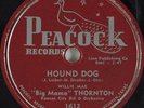 Hear Blues 78rpm BIG MAMA THORNTON Hound Dog PEACOCK 1612