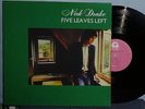 NICK DRAKE 180 GRAM SIMPLY VINYL EDITION LP FIVE LEAVES LEFT NEAR MINT NR VPI