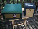 VINTAGE  AIRLINE RECORD PLAYER MARILYN MONROE 70'S PLUS 45 RECORDS IN CASE