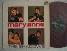 RED VINYL / THE SHADOWS - MARY ANNE / 60'S LAMINATED FL