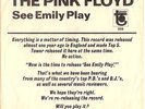 PINK FLOYD-RARE PROMO ONLY TITLE SLEEVE on TOWER-(SEE EMILY PLAY)-1967-PS--PIC