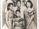 R&B - THE SIX TEENS - [4 out of 6 members] AUTOGRAPHED GROUP PHOTO & 7 FLIP 45s