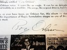 ROY ORBISON AUTOGRAPHED MONUMENT ALBUM JACKET MLP-8023-NICE