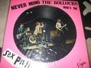 SEX PISTOLS PICTURE DISC NEVER MIND THE BOLLOCKS HERE'S THE SEX PISTOLS