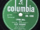 1959 UK #1 CLASSIC CLIFF RICHARD & THE DRIFTERS 78 LIVING DOLL COLUMBIA DB4306 E