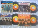 4-Nice- Beatles--picture-sleeves & records--Day Tripper-Help-I Feel Fine-Act Nat