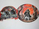 2 picturevinyl , saxon - rock the nation (single ) , hammerfall - glory to the .