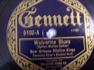 GENNETT BLUES 78 RPM WEARY BLUES/WOLVERINE BLUES NEW ORLEANS RHYTHM KINGS