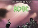 AC/DC   LET THERE BE ROCK  RARE SOUTH AFRICAN  GREEN  AC/DC LOGO LP