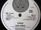 BLACK SABBATH: Paranoid *VERTIGO LARGE SWIRL + INNER *LAMINATED SLEEVE *EX/EX+