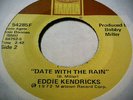 R&B Funk Soul 45 EDDIE KENDRICKS Date With The Rain / Born Again **HEAR** tamla