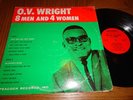 O.V. WRIGHT 8 Men And 4 Women LP Backbeat Red Label Original mono Northern Soul