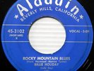 BILLIE HOLIDAY Rocky Mountain Blues / Blue Turning Gray 45 R&B Aladdin HEAR IT