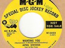 45rpm record; APRIL STEVENS ,  WANTING YOU ,  RARE NORTHERN SOUL  ''