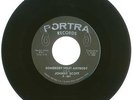 45 RPM, Johnny Scott, Portra Records #007, VG+, My Funny Face/Somebody Help
