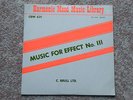 V/A Harmonic Mood Music Library Music For Effect III LP 1970 Samples KPM