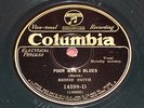 Bessie Smith on Columbia 78 19399-D - RACE - Poor Man's Blues, E-