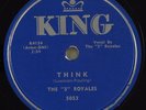 Hear R&B Doo-Wop 78rpm THE 5 ROYALES Think KING 5053 NOS